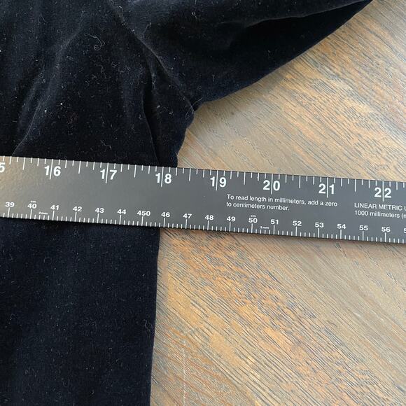 Vintage Black Velvet Blazer Women’s Size 10 Dark Academia - Picture 9 of 9